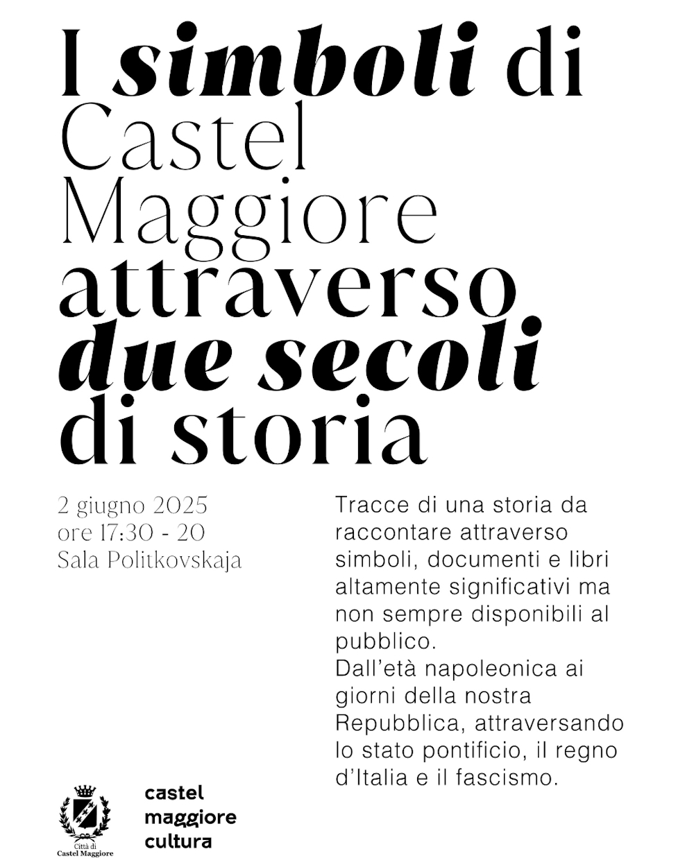 Locandina descrittiva dell'evento