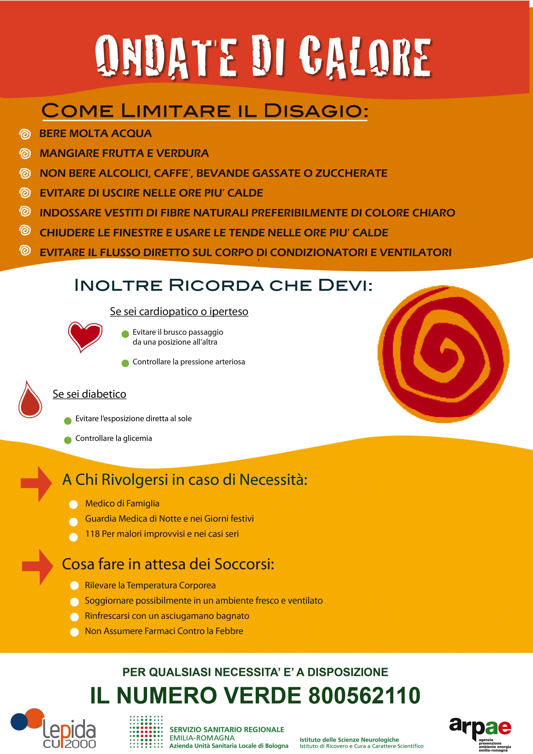 locandina ondate di calore