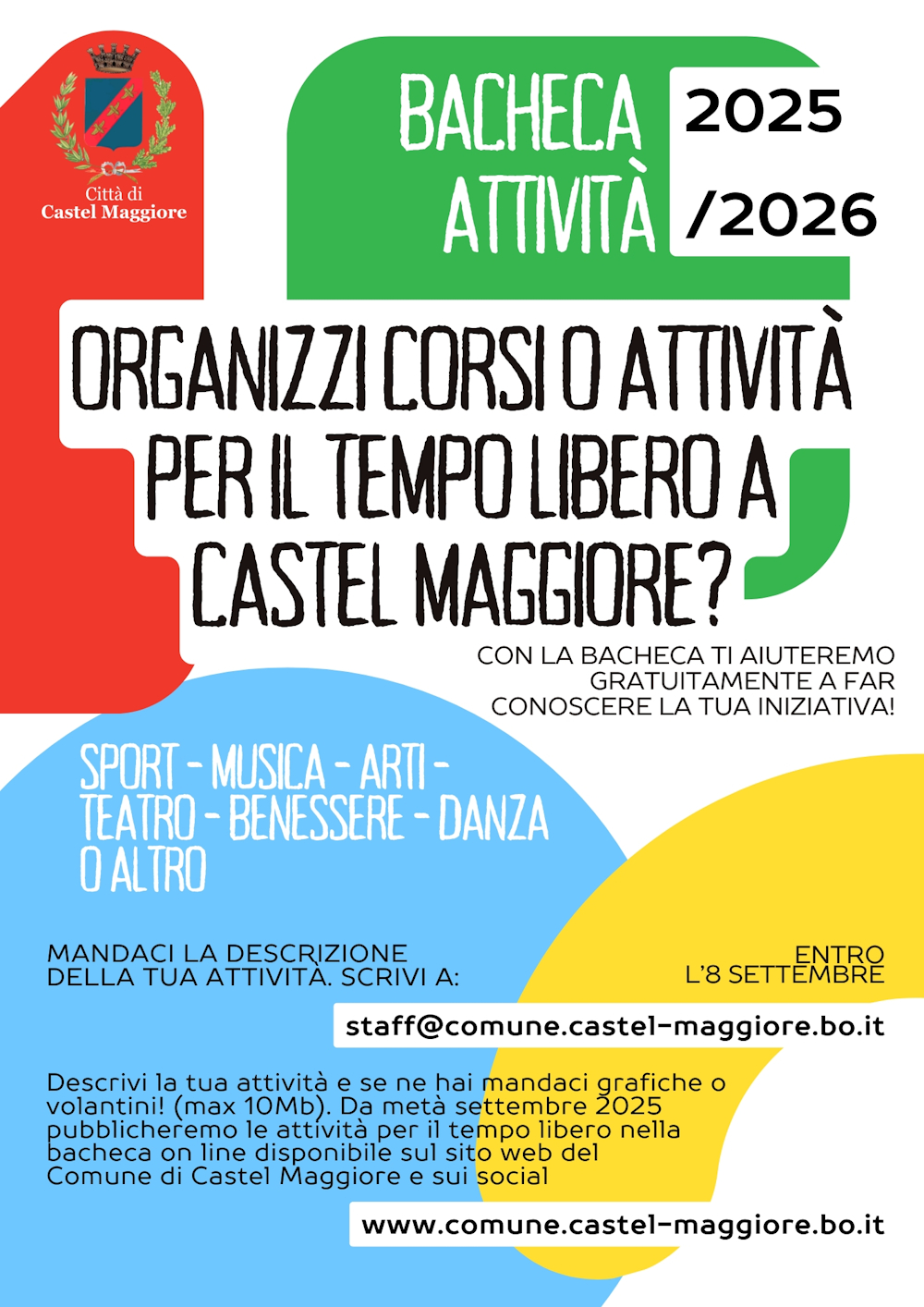 locandina bacheca attività