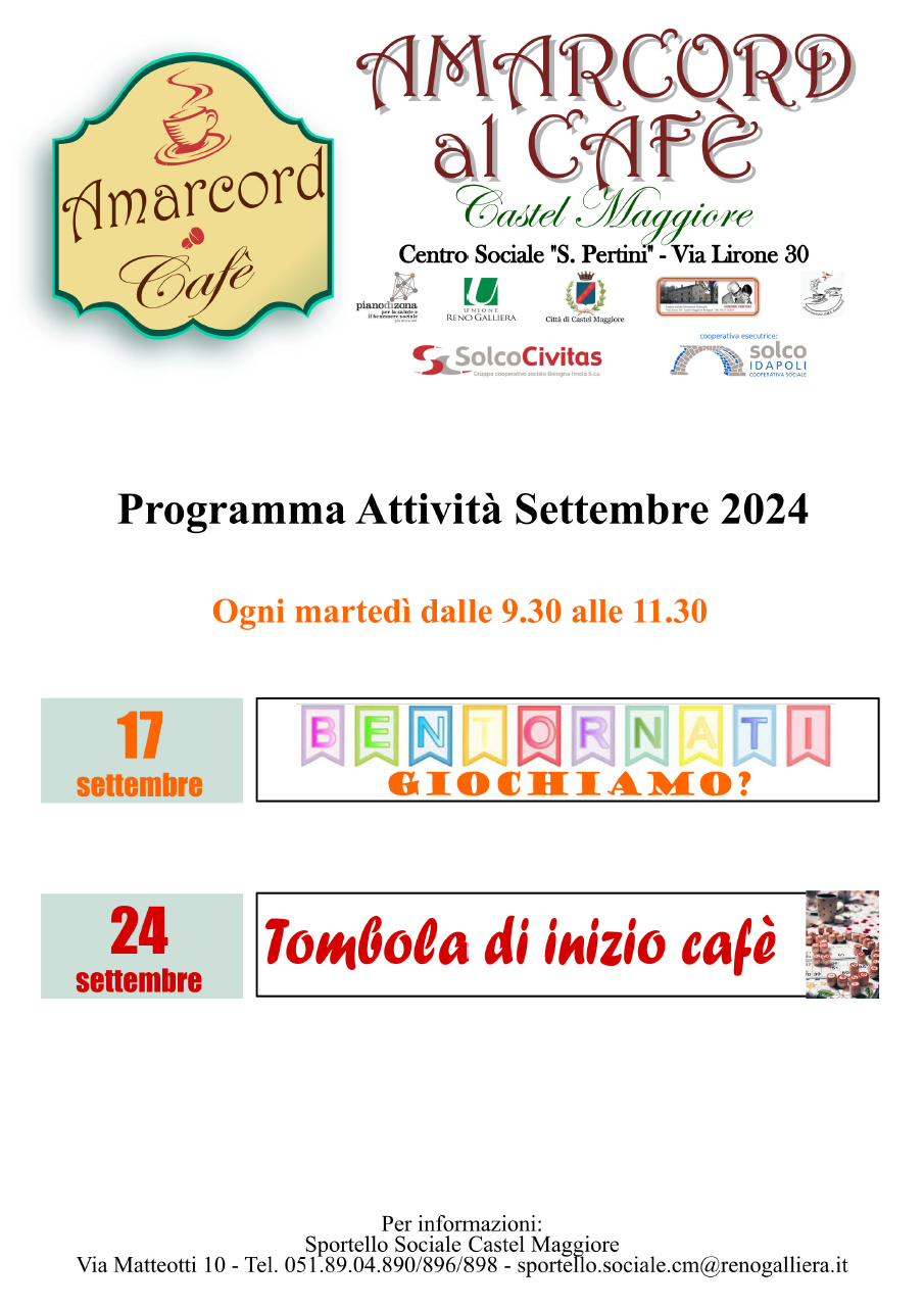 Riapre Amarcord Cafè