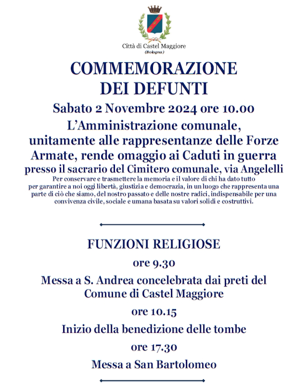 La commemorazione dei defunti  